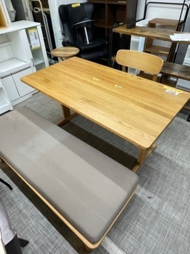 値下げしました！配達可【無印良品】【ダイニング3点セット】【食卓セット】クリーニング済み　管理番号11804  