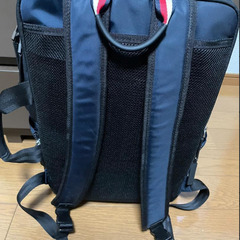 トミーヒルフィガー ナイロンバックパック ネイビーの画像