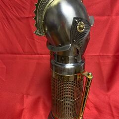 アンティーク レトロ 西洋騎士甲冑 置物 ボトルケース 金属製 インテリア 飾りの画像