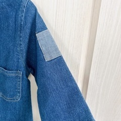 未使用！デニム　つなぎ　ロンパース　カバーオール9-12Mの画像