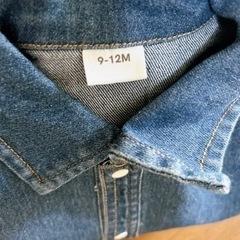 未使用！デニム　つなぎ　ロンパース　カバーオール9-12Mの画像