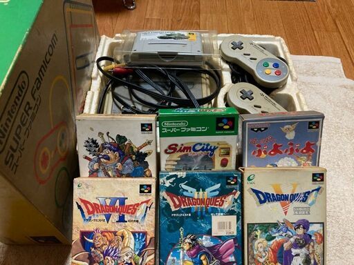 （決まりました）スーパーファミコン本体＆ソフト7本（ジャンク品）