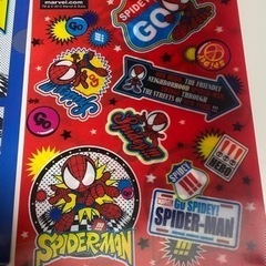 新品　USJ スパイダーマン　3D クリアファイル 2枚セットの画像