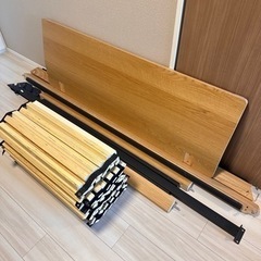 無印　ベッドフレーム　ダブルの画像