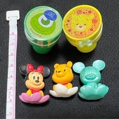 ★ ミニフィギュア+スタンプ5点セット★ミッキー　ミニー　プーさん　マイクの画像