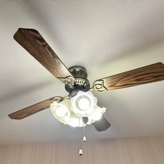 シーリングファン　照明器具の画像