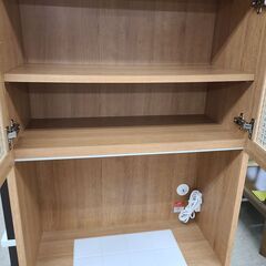 J4912　ユーアイ　カントリー調 食器棚　コチーナ　K-700HO NA　ナチュラル　モイス加工　クリーニング済　【リユースのサカイ柏店】　