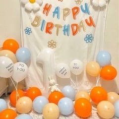 お誕生日　飾り付け　バルーン、バナーセット