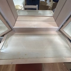 家具 天然木ドレッサー無料【土日】【美品の椅子付き】【木材】の画像