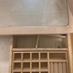 家具 天然木ドレッサー無料【土日】【美品の椅子付き】【木材】の画像