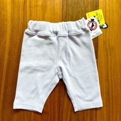 新品タグ付　moujonjon 6部丈パンツ　80cm ストレッ...