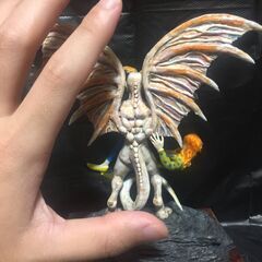 石粉粘土作品「The Great Red Dragon」の画像