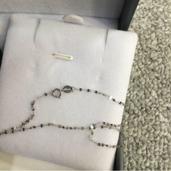 18金 Au750 ネックレス シルバーの画像