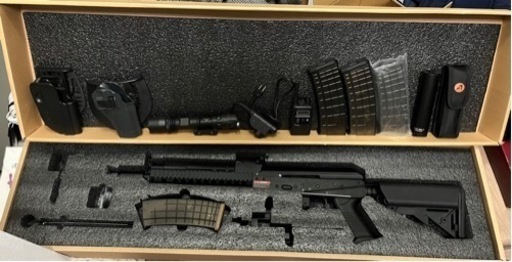 <サバゲーset>タクティカルAK+ハードケース+装飾品