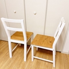 【DIY済み商品】IKEA 椅子　IVAR ２つセットの画像