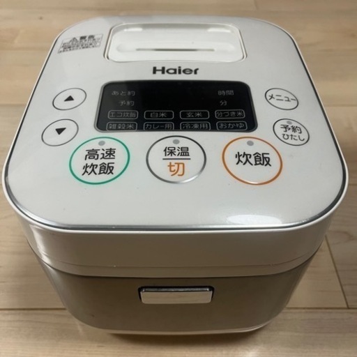 Haier 炊飯器 2018年製 JJ-M31A 3合炊き ハイアール 極厚釜