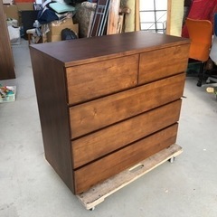 無印良品 パーチ材 4段チェスト たんす　90cm×45cm×高...