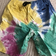 GRAMICCI グラミチ タイダイ柄ショートパンツ GO OUT掲載 アウトドア ハーフパンツの画像