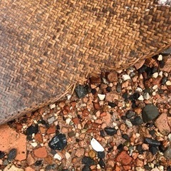 網代編み　283㎝ × 380㎝　あじろあみ　敷物　レトロの画像