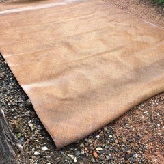 網代編み　283㎝ × 380㎝　あじろあみ　敷物　レトロの画像