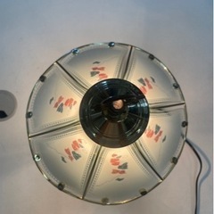 オーム電機 ファンシー タッチライト 三段調光 ヨーロピアン/アンティーク/レトロ調  テーブルランプ 1灯 スタンドライト 照明  ガラスシェード 中古　③の画像
