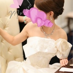 値下げしました。39,000→19,800円。㊗️ご結婚‼︎美品‼︎ウェディングドレス‼︎業者クリーニング済真空パック保存‼︎の画像