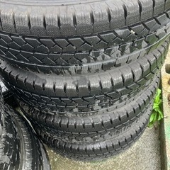 アルミホイール　4本セットスタッドレス付きの画像