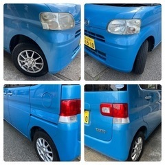 ダイハツタント4WD ナビ地デジ　ETC　片自動スラ　車検残あり　美品軽自動車の画像