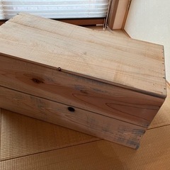 ★値下げ★現状渡し★アンティーク木箱 1個150円／2個200円　収納家具 物置の画像