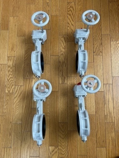 TOMOE 巴　バタフライバルブ　ＪＩＳ10Ｋ／100A (4点セット)