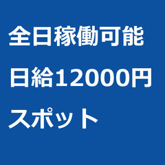 【スポット案件/急ぎ募集!!】【日給12000円】埼玉県富士見市...