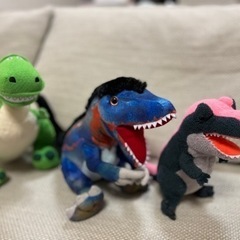 恐竜　ぬいぐるみ　3点セット