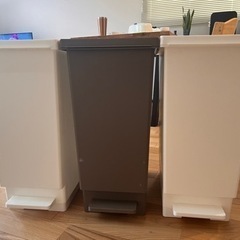 ペダル式ゴミ箱3点セットの画像