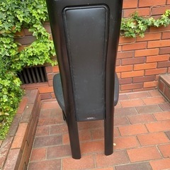 カリモク製　 黒革
ハイバックダイニングチェア　3脚 