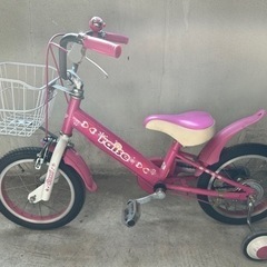 【決定】女の子　子供用　自転車　駒付き の画像