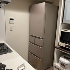 三菱 冷蔵庫 455L 大容量 スリム 右開き 高年式 2022年製