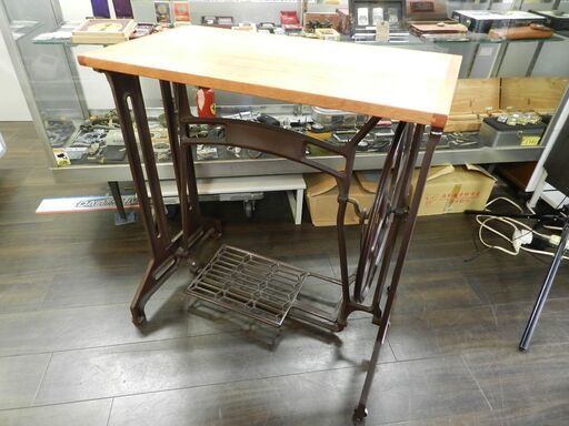 昭和レトロ 足踏みミシンテーブル 足踏みミシン脚テーブル
