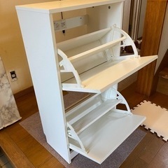 家具 靴収納ボックスの画像