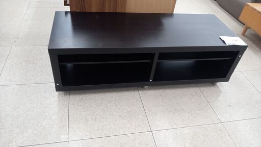 ★ジモティ割あり★  テレビ台 黒 H37×D45×W120 クリーニング済み TJ6208