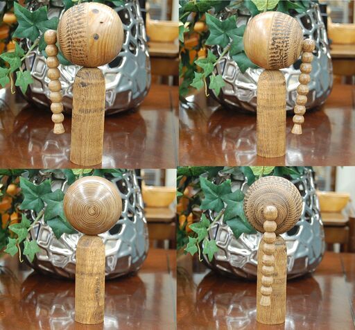 貴重 こけし 石原日出男 「二人」 18cm 15cm 創作こけし 伝統こけし いしはらひでお 希少 札幌市 清田区 平岡