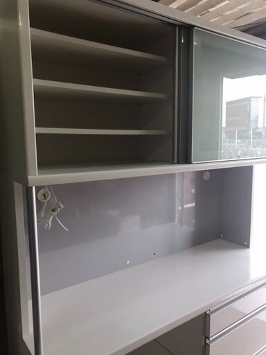 松田家具　レンジボード　キッチンボード　食器棚　1400㎜　大容量　ファミリータイプ　おしゃれ　クリーニング済み　ジャングルジャングル