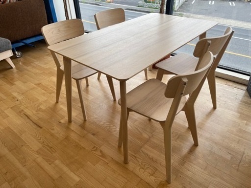 N643★IKEA製★ダイニング5点セット★ダイニングテーブル★幅1400mm