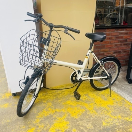 《売約済》【池上店】サイクルスポット　自転車　ミニベロ　白　ホワイト　20インチ　チャリ　街乗り　町乗り　ちょい乗り　ちょいノリ