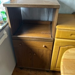 家具　キッチン　レンジ台炊飯器台