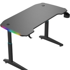 KANEXT 昇降式ゲーミングデスク LED付き　新品未開封の画像