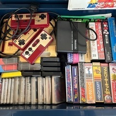 【取引完了】【ジャンク】ファミコン、ディスクシステム、ソフトセット