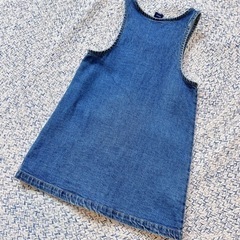 Gap kids ギャップ　デニム　ジャンバースカート　ワンピース　スカートの画像