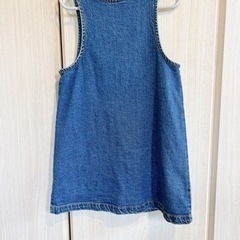 Gap kids ギャップ　デニム　ジャンバースカート　ワンピース　スカートの画像