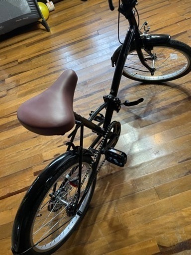 新品未使用　自転車折りたたみ20型黒　トレーディア
