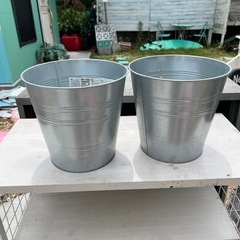 IKEA 観葉植物用鉢 ゴミ箱にも◎